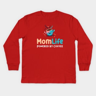 Mom Life Quote Kids Long Sleeve T-Shirt